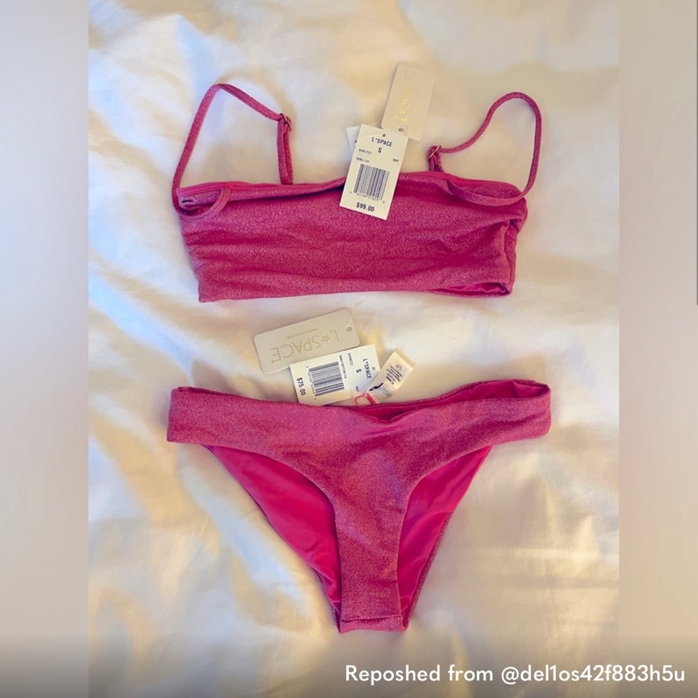 NWT L*Space X Malibu Barbie | Sandy bottom and Rebel top